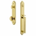 thumbnail image 2 of Grandeur Arc D Grip Single Cylinder Handleset with Circulaire Knob, 2 of 5