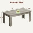 thumbnail image 6 of Festisoul 63" Large Tabletop Dining Table for Living Room, Retro Gray, 6 of 11