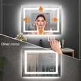 thumbnail image 4 of Waterpar 36 in. W x 30 in. H LED Lighted Single Frameless Bathroom Mirror with Anti Fog Dimmable Vanity, 4 of 5