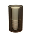 thumbnail image 7 of Walbest Modern Acrylic Compact Small Disposable Paper Cup Dispenser, Dust-proof Storage Holder for Rinsing Cups on Bathroom Vanity Countertops, Cups not Included, 7 of 7
