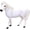 White, variant on Jiibva Lifelike Simulation Horse Ornament Plush Realistic Animal Model for Cognitive Growth Birthday Gift