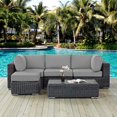 thumbnail image 2 of Modway Summon 5 Piece Outdoor Patio Sunbrella® Sectional Set in Canvas Tuscan, 2 of 5