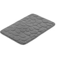 thumbnail image 1 of Floor Mat, Stone Pattern Flannel Doormat 23.4 × 15.9in  For Kitchen For Bathroom Gray, 1 of 8
