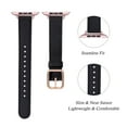 thumbnail image 5 of WFEAGL Leather Band iWatch SE Series Apple Watch Band 42mm 44mm 45mm Black/Rose Gold, 5 of 8