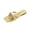 Gold, variant on Womens Flat Sandals Thong Toe Square Toe Casual Slide Sandals Gold Pu Size Us 7.5 Foot Length 9.84 Inch