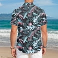 thumbnail image 4 of ZHANGDER Men's Hawaiian Shirt Short Sleeve Button Down Shirt Summer Tropical Beach Vacation Shirts, 4 of 7