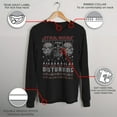 thumbnail image 3 of Men's Star Wars Lack of Cheer Ugly Christmas Sweater Long Sleeve Shirt Black Medium, 3 of 9