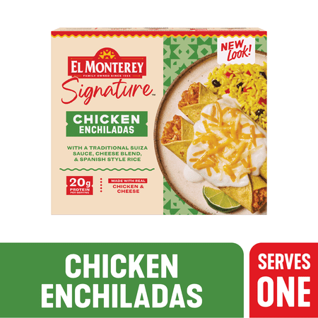El Monterey Signature Chicken Enchiladas Meal, 10.25 oz Box (Frozen)