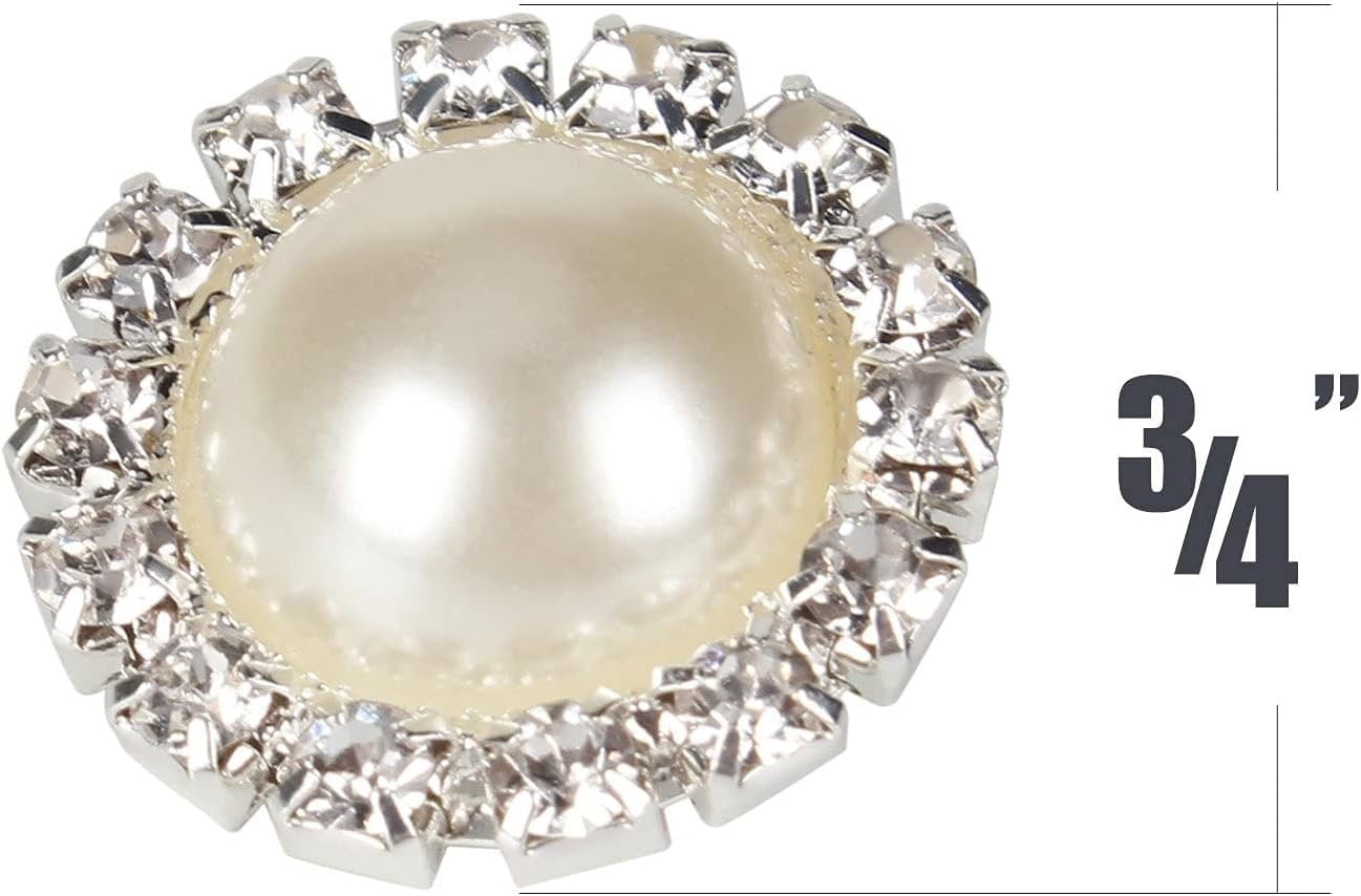 Wholesale 20 count 18MM Retro  Round   Faux  Rhinestone Buttons Sew Bulk (Shank)