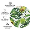 thumbnail image 4 of Bingfone Vintage Watercolor Green Tropical Leather Drinks Coasters With Set Of 6,Suitable For Home Kitchen,Coffee Cup Coasters Home Gift, 4 of 9