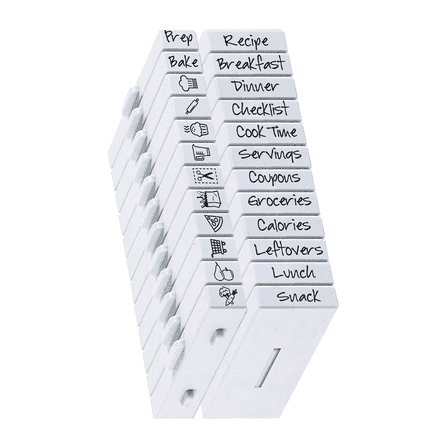 PEGZ Planner Stamps Clickable - Connectable Meal Prep 24 Pc Set