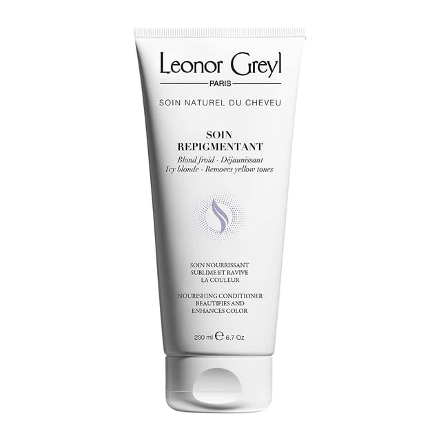 Leonor Greyl Paris - Soin Repigmentant Icy Blonde - Acondicionador hidratante que mejora el color - Reaviva el rubio a rubio muy claro - (6,7 oz)