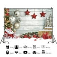 thumbnail image 2 of SUNOLIFE Merry Christmas Backdrop Banner Winter Xmas Tree Photo Background 6x4ft, 2 of 3