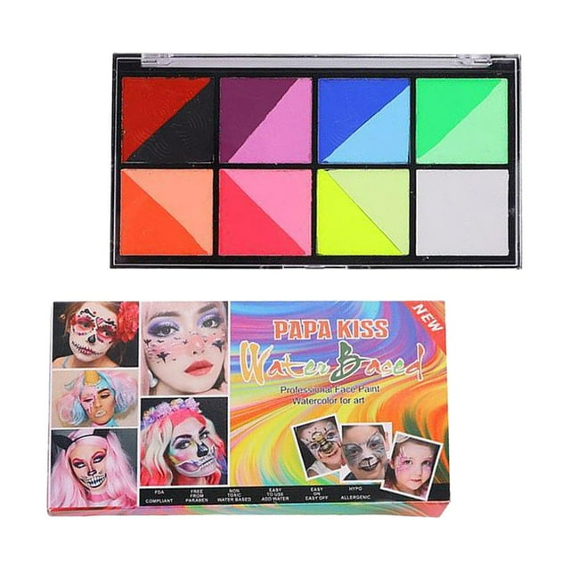 Paleta de Pintura Facial perfecl 15 Colores Solubles en Agua 16,7 cm x 8,8 cm x 1,7 cm