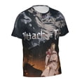 thumbnail image 3 of Attack On Titan Men's Short-Sleeve T-Shirt Summer Casual Tee Top Breathable Crewneck T-Shirt 3x-Large, 3 of 7
