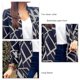 thumbnail image 5 of Chaquetas de oficina con estampado de moda,Chaqueta de traje estampada para mujer Chaqueta de traje estampada para mujer Chaqueta de traje informal estampada para mujer Características de vanguardia, 5 of 6