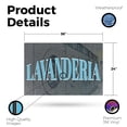 thumbnail image 2 of Lavanderia Vinyl Decal 24 Inch x 36 Inch Weatherproof Heavy-Duty Adhesive Backing | Spanish Laundry Sign, Reliable Services, Local Promotions | Made in USA, 2 of 6