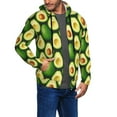 thumbnail image 2 of Honeii Avocado Print Hoodies for Men, Pullover & Full Zip, Breathable Zip up Hoodie, Sweatshirt-Small, 2 of 5