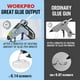thumbnail image 4 of Kit de pistola de pegamento caliente inalámbrica WORKPRO de 3,6 V, recargable por USB-C, 4 of 9