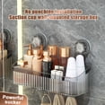 thumbnail image 3 of Hariumiu Suction Cup Storage Rack Bathroom Kitchen Organizer Large Capacity Strong Load-bearing Easy to Install Hanging Shower Shelf, 3 of 8