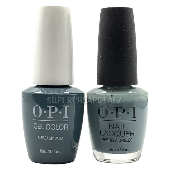 OPI Nail Polish & GelColor Gel Nail Polish Duo Set 0.5 oz - P33 - ALPACA MY BAGS