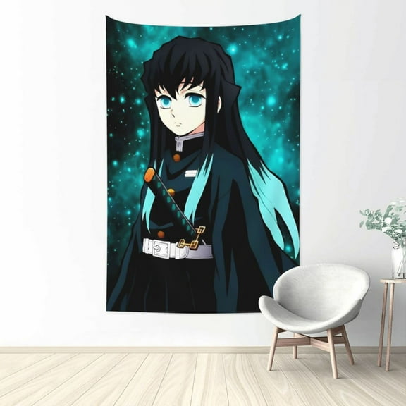 Muichiro Tokito Tapestry Wall Hanging Home Decoration Wall Blanket Dormitory Living Room Bedroom Backdrop Poster( 60x40inch)