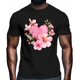 thumbnail image 2 of Camisetas para hombre, camisetas casuales de manga corta con estampado de flores y amor para San Valentín, camisetas gráficas para adolescentes, niños y hombres., 2 of 8