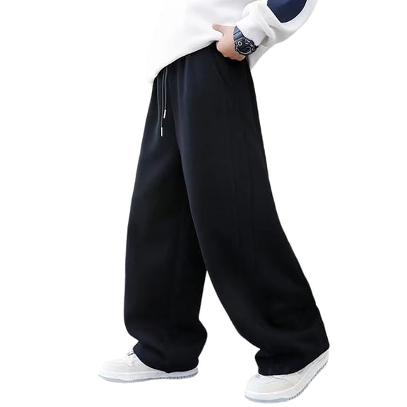 JIAYUE Boys Athletic Pants Casual Solid Color Full Length Drawstring Joggers Lightweight Sweatpants With Pockets For Teenagers Fashion Versatile Bottoms