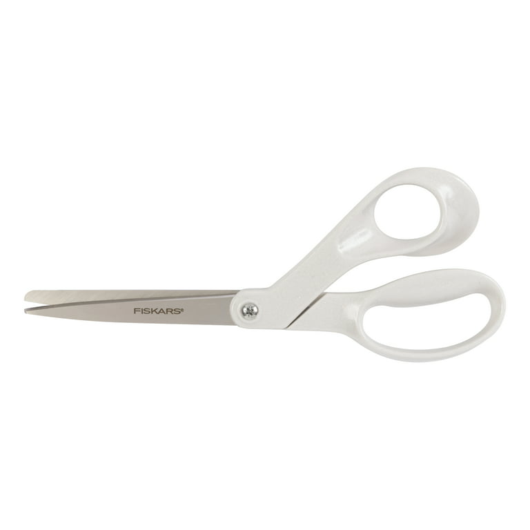 Fiskars Glitter Scissors, 8 inch, White 
