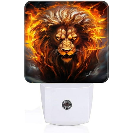 

Night Lights Lamp With Dusk To Dawn Sensor Lion Animal Lovely Night Lights