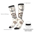 thumbnail image 4 of Balery Anchor with Rope Calcetines novedosos Calcetines deportivos Calcetines hasta la rodilla Calcetines de algodón Calcetines originales y geniales, 4 of 6
