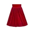 thumbnail image 5 of Girls Dress Red Christmas Pearl Collar Velvet Long Sleeve Pageant Party 7 Years, 5 of 6