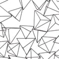 thumbnail image 6 of DecMode Black Modern Metal 3D Triangular Shape Abstract Wall Décor, 48"W x 27"H, 6 of 13