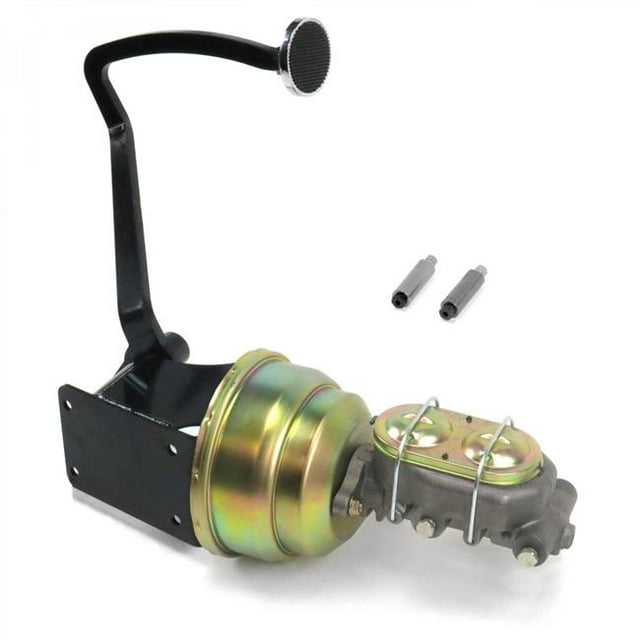 40-48 Chevy 7 in. Dual Brake Pedal Kit Disc & Drum 3 in. Chrome Pad