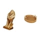 thumbnail image 5 of Escultura de león, cesta de frutas tejida, estatua coleccionable, adorno de mesa, figura artística, cuenco decorativo para servir aperitivos, plato de, 5 of 8