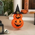 thumbnail image 5 of Northlight LED Lighted Jack-O-Lanterns in Witch's Hat Outdoor Halloween Decoration - 34", 5 of 10