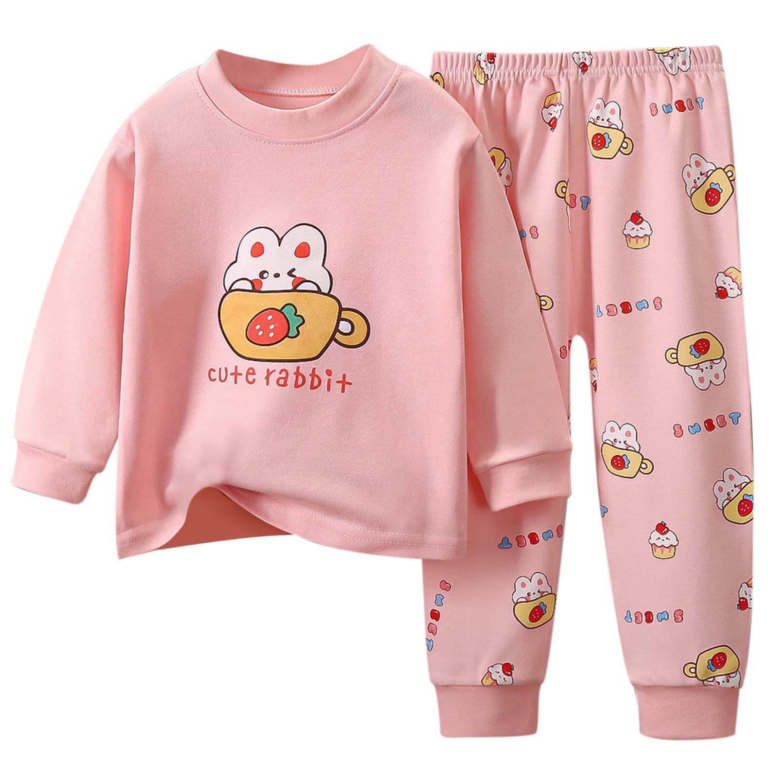 Pyjama 2 Pièces En Coton Doux Imprimé Animaux - Pour Bébé Et Enfant 3 Mois à 4 Ans - 6