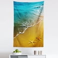 thumbnail image 1 of Starfish Tapestry, Summer Season Sunset Scenery Shoreline Sand Waves Calm Tranquil Island Paradise, Fabric Wall Hanging Decor for Bedroom Living Room Dorm, 5 Sizes, Multicolor, by Ambesonne, 1 of 1