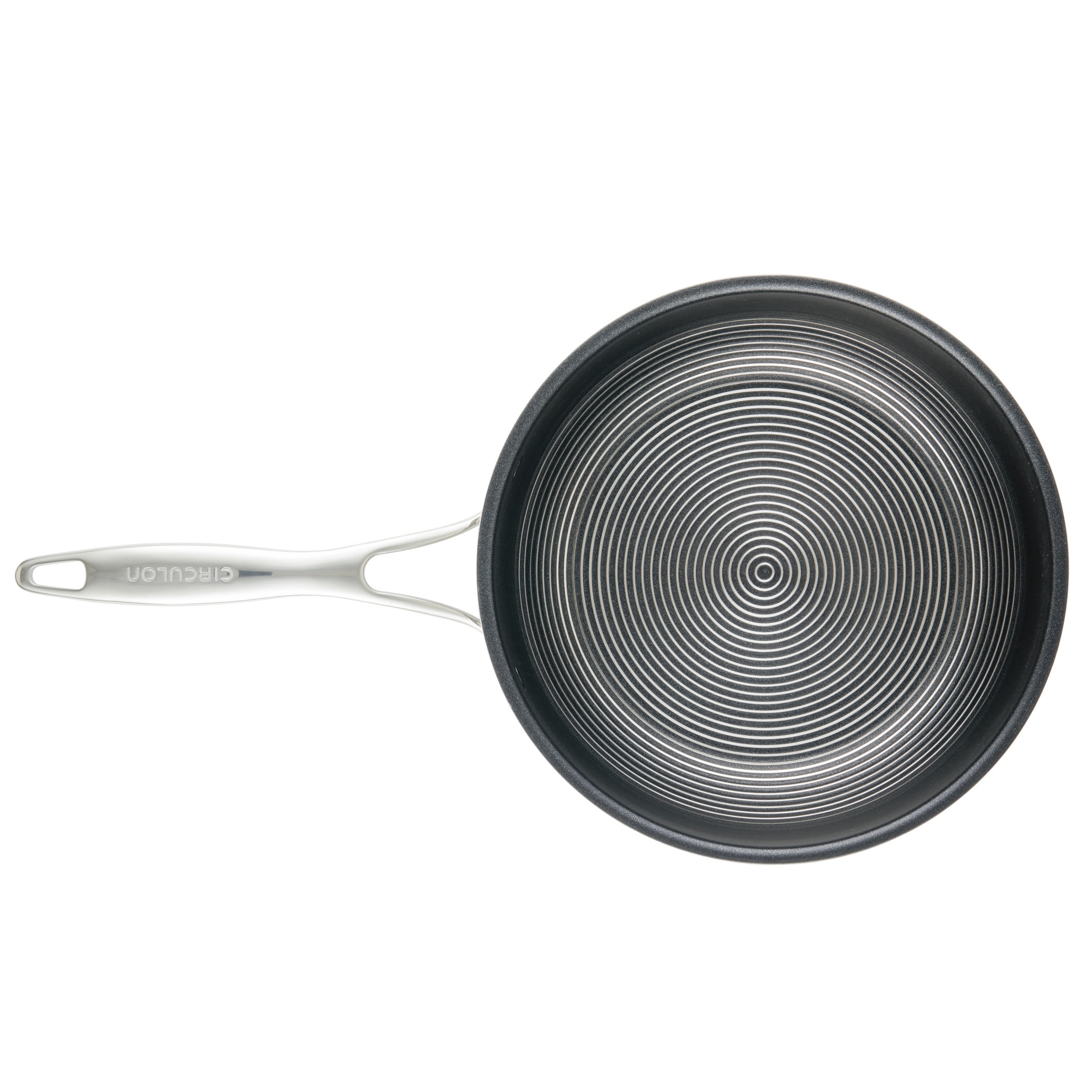 Circulon 3Piece SteelShield Nonstick Chef Pan with Lid and Cooking Utensil Set, Silver