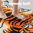 thumbnail image 3 of Stitchworn Tibetan Tiger Area Rug, 5x3.3 ft, Tufted High Pile, Machine Washable, Nonslip TPR Backing, Orange, STN-ARUG-XZH-OR-L152, 3 of 9