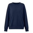 thumbnail image 6 of Nugftut Sweatshirts for Women Round Neck Long Sleeve Pullover Tops Fashion Casual Pullover Shirts, 6 of 6