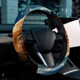 thumbnail image 6 of Sea Lion Car Wheel Cover, 14.5 Inch Printing PVC Leather Auto Accessories Steering Wheel Cover, 6 of 6