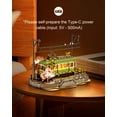 thumbnail image 2 of Robotime 3D Puzzle Wooden Jigsaw Car Toy DIY Model Kit for Adults, Building Toy with LED Light Diorama Tram Hobby for Kids Brain Teaser (Sakura Journey), 2 of 7