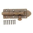 thumbnail image 2 of Antique Barrel , Brass Rust Proof Vintage Slide Latch Lock  For Window For Furniture, 2 of 8