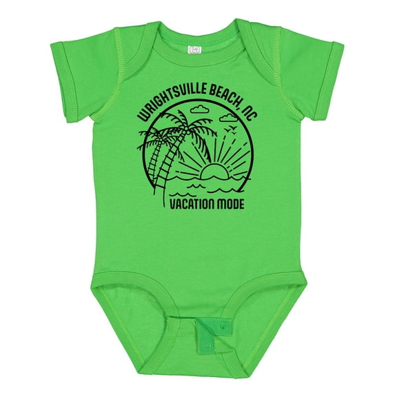 Inktastic Summer Vacation Mode Wrightsville North Carolina Boys or Girls Baby Bodysuit