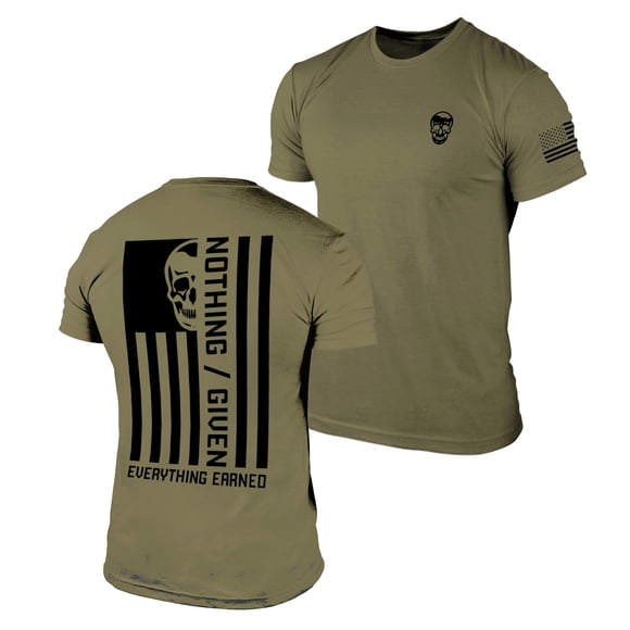 Camiseta Gymreapers Valor de secado rápido color verde militar