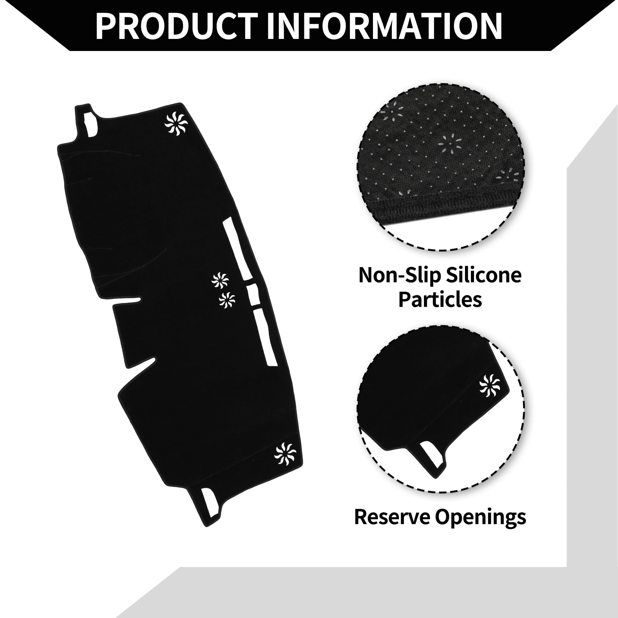 Dashboard Cover Mat For Toyota Sienna 2021-2024 | Non-Slip & Sun Protection