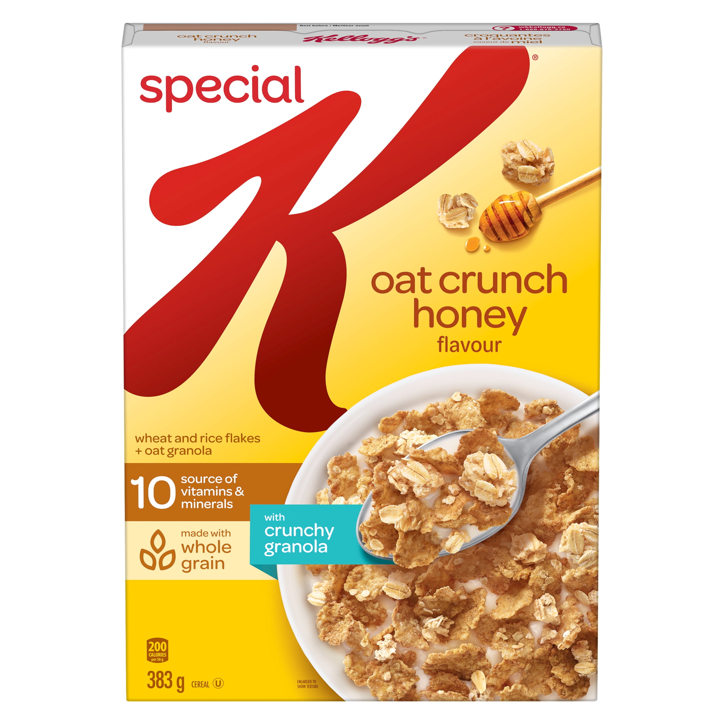 Kellogg’s® Special K® Oat Crunch Honey Flavour Cereal 383g, Kellogg’s® Special K® Oat Crunch Honey Flavour Cereal 383g