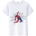 thumbnail image 1 of Camiseta de dibujos animados de Marvel para niños, ropa de amigos de Spiderman, blusa estética para mujer, camiseta blanca de manga corta, camisetas Harajuku xuanjing  unisex, 1 of 2