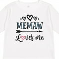 thumbnail image 4 of Inktastic Memaw Grandma Loves Me Girls Long Sleeve Toddler T-Shirt, 4 of 5